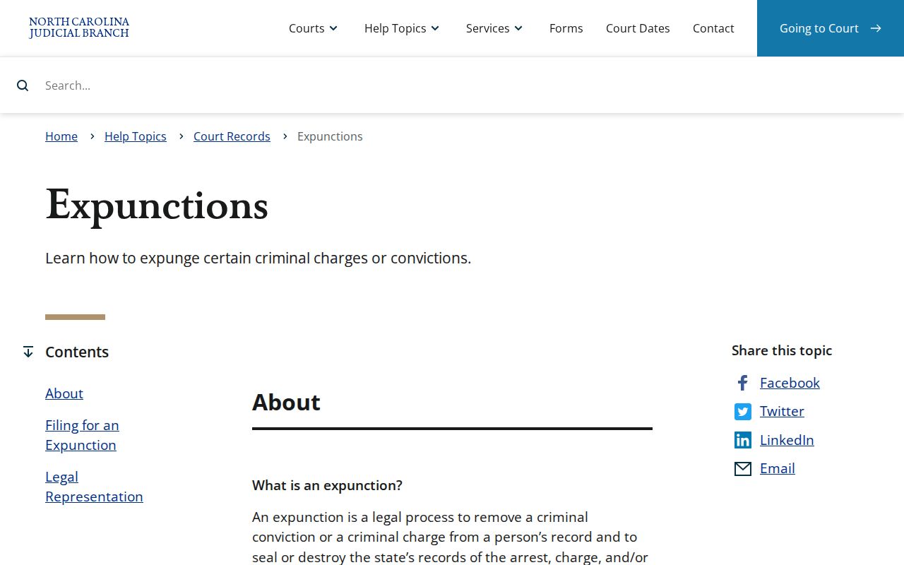 Cleveland County released mugshot North Carolina expunction guidance